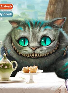 Cross Stch New DIY Cheshire Cat Full Stch Simple Hmade Threa