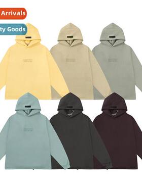 FOGEssentials 24SS New Flocked Same Color Logo Padded Hooded