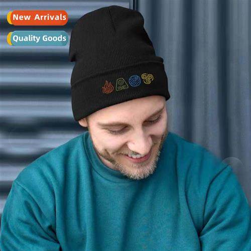 Avatar Carto Cap Last Air Bender Embroidered Kn Hat Warm Hat