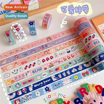 Korean versi ins cute bear  paper tape st cute girl bunny di