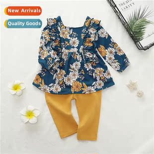 floral solid winter top sleeved new 2020 fall Girls