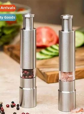 Pepper Grinder Manual Press Pepper Mill Stainless Steel Grin