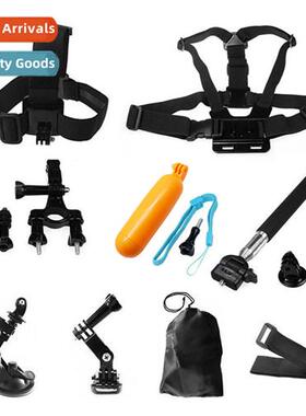 适用gopro11 kit 10 in 1 suction cup gopro bike mount organiz