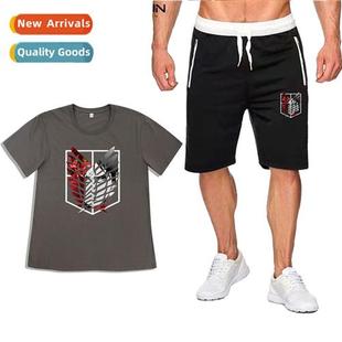 Cott Printed Short Sleeve Sho Attack Casual Tan