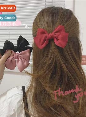 Japanese cute  accessories fabric side clips bow  clips plai