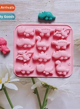 12 Cnectis Square Dinosaur Chocolate 630 Silice Molds Candy