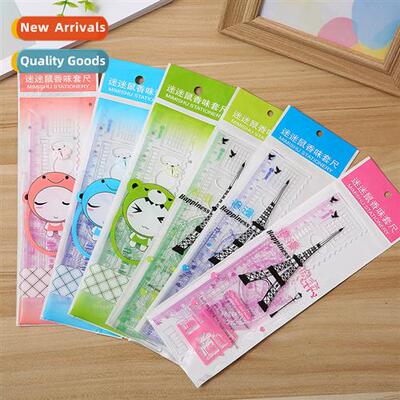 Korean versi   new student learning statiery triangle ruler