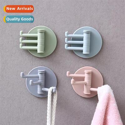 N-marking adhesive 3 branches swivel hooks kchen bathroom wa