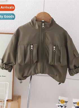 Boys fall jacket 2023 new childrens spring  fall boys fall f