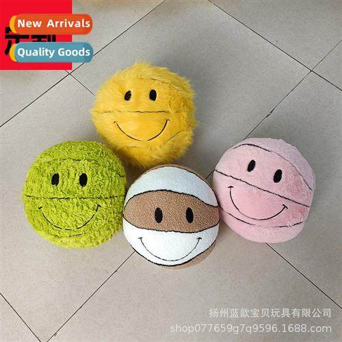 Teddy terry plush smile smiley basketball ball pillow childr
