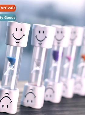 3 minutes childrens smiley face brushing teeth timing hourgl