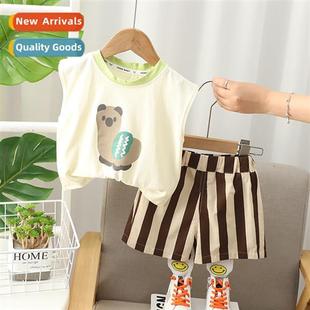 2023 new medium undershirt sized small set two Boys summer