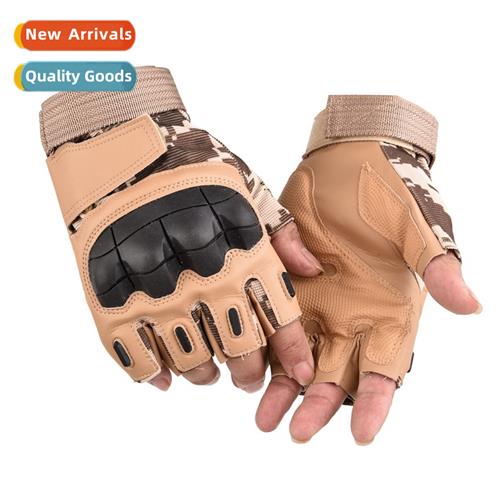 Tactical half-finger gloves combinati st shell milary fan sp