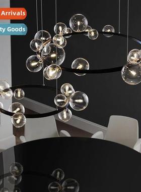 Scinavian circle  bubble chelier light luxury living room di