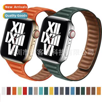 适用Apple genuine lear two sections loop back small savage w