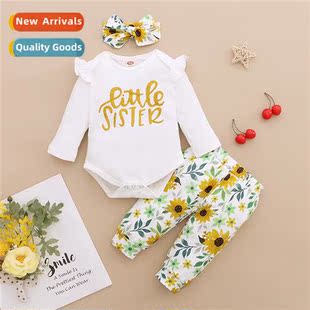 print 2020 sleeved winter new top Girls letter fall