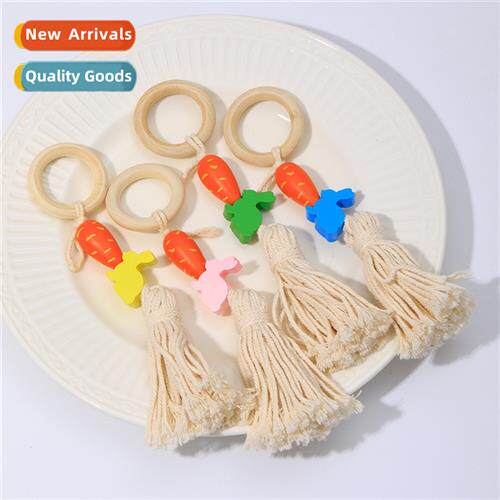 New paragraph woven hemp rope napkin ring cloth ring Europe