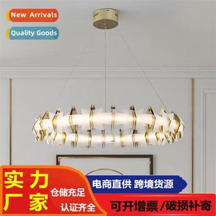room res circle luxury Scinavian light chelier living simple