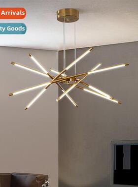 Scinavian -modern living room chelier gold LED creative  per