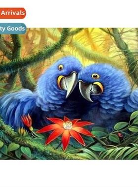 New h-applied diamd full  diamd living room animal lscape de