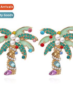 Retro new cocut e earrings color zinc alloy temperament eleg