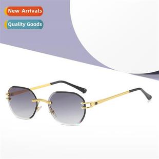 edge sunglasses rimless new glasses cut ocean 2022 fashi