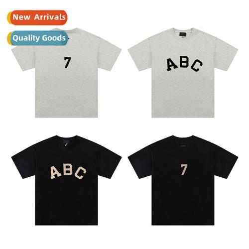 Tide FOG mainline staple short-sleeved 7th ABC letters print