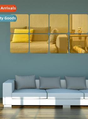 Posive shape mirror three-dimensial acrylic wall stickers li