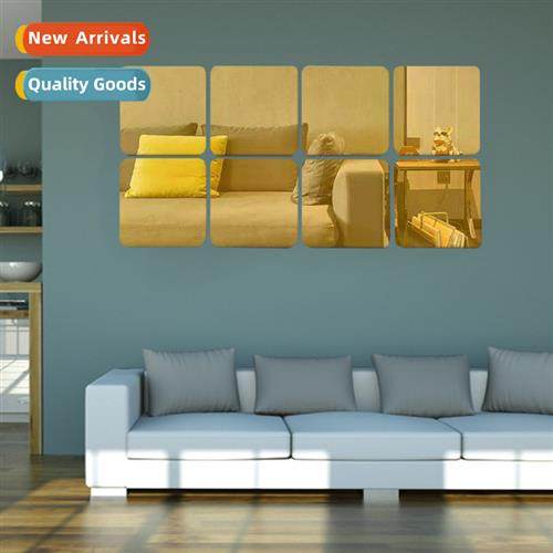 Posive shape mirror three-dimensial acrylic wall stickers li