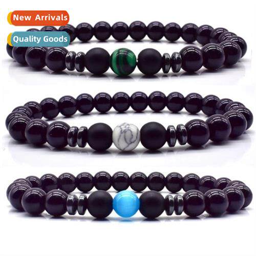 New Charms Beaded Men Women Tiger Eye Ste Bracelet Bracelet