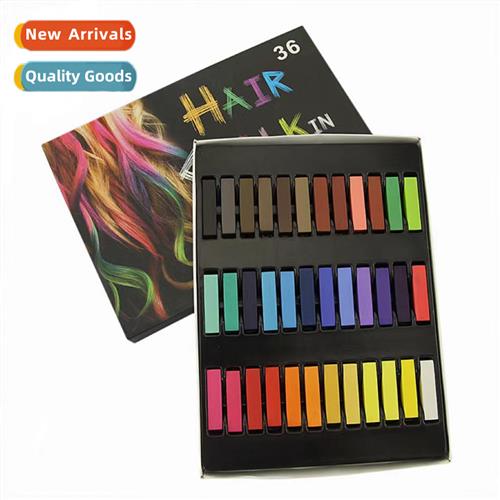36 colors short  color chalk Hair disposable  dye stick Chil