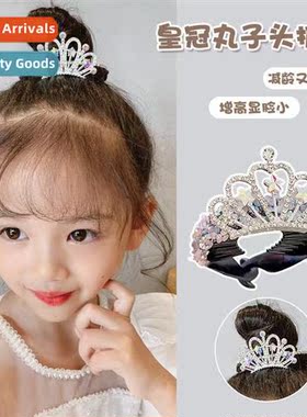 Childrens Frozen pytail buckle female cute ltle princess cro