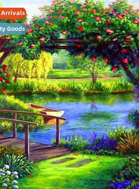 Cross Stch New DIY Bridge Full Embroidery Simple Hmade Threa