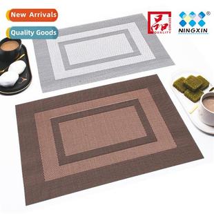 mat PVC table style insulati dinner heat woven