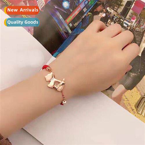 Dgdaemun this year red rope puppy dog be bracelet female mas