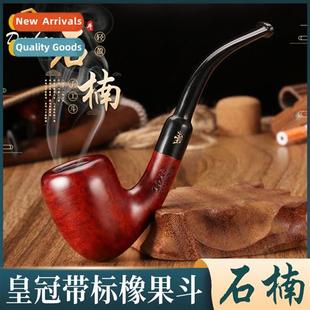 pipe curved apple Crown silk acorn hmade briar