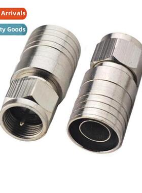 RF coaxial cnector RG11 cold pressed inch F header male 75-7