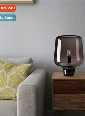 Glass art table lamp bedroom bedside vertical lamp -modern m