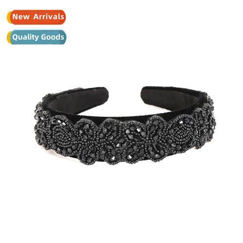 Vintage H Sewn Rice Bead Hair Bs Exaggerated Lace Beaded Hai