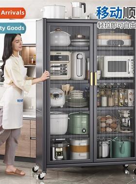 Kchen shelf floor multi-layer household microwave oven stora