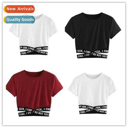 2023 Autumn Set Pullover Round Neck Loose Exposed Navel Wome