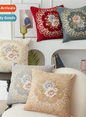 Modern minimalist floral pillow ins style living room home s