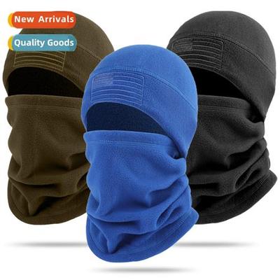 Fleece hat American flag winter windpro warm mask outdoor sk