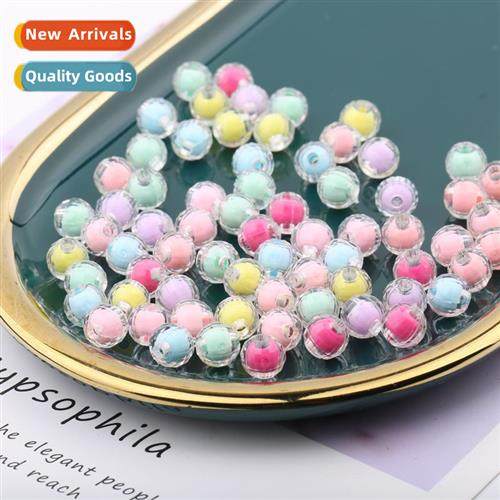 diy hmade beading materials 8mm inside colorful earth beads