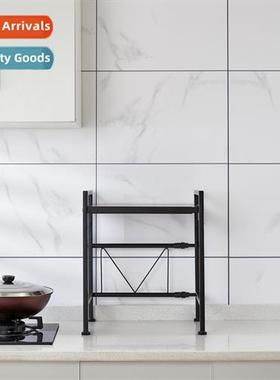 Expable kchen supplies microwave oven rack oven storage mult