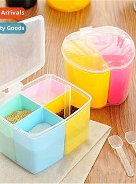 Kchen Removable Square Multi-Compartment Spice Ctainer Round