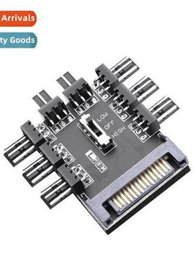 One-point-eight toggle computer case fan hub board FAN HUB 8