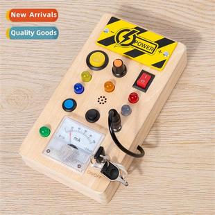 LED lights busy Kindergarten childrens new block earl wooden