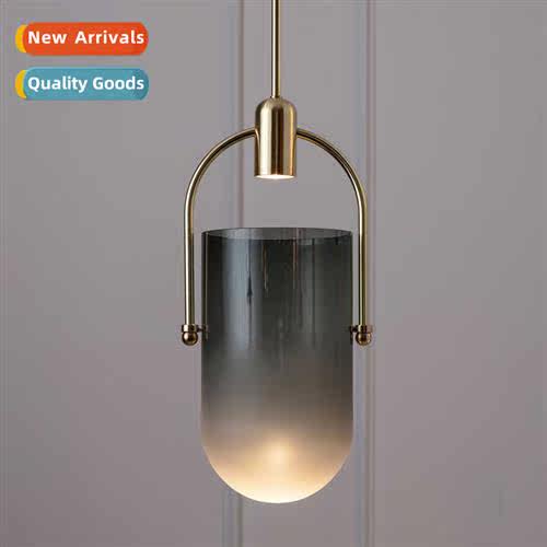 Scinavian -modern creative copper bucket glass chelier creat