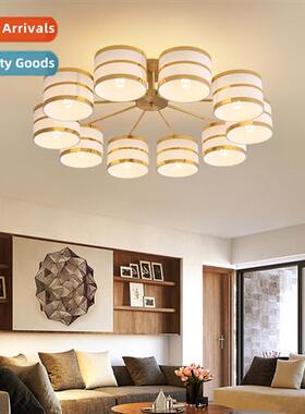 All copper living room light modern simple LED ceiling light